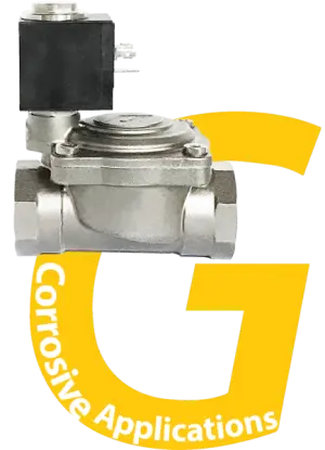 solenoid vavles for corrosive applications